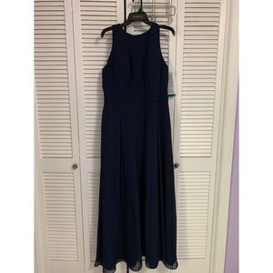 Levkoff brand new Navy A-line floor length dress